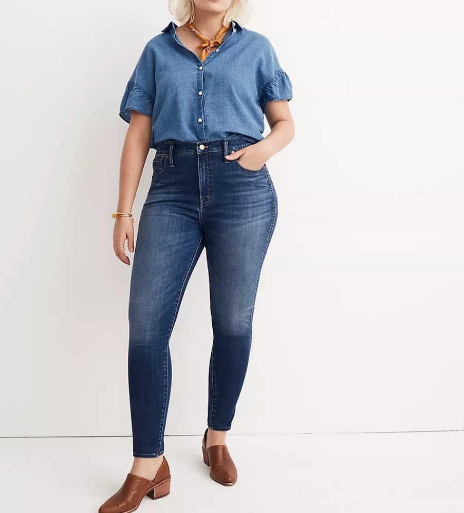 PLUS SIZE 10" Madewell High Rise Skinny 36